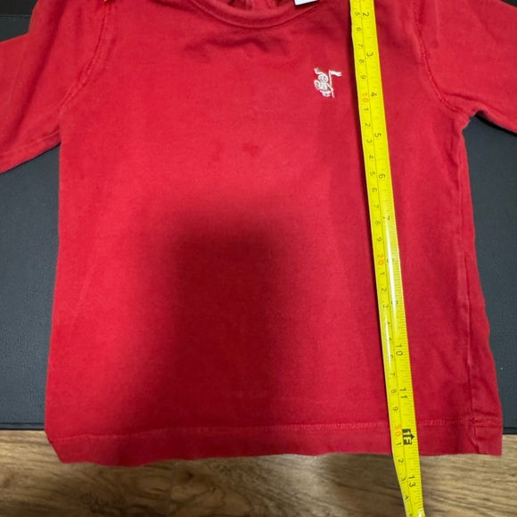 Burberry Red Long Sleeve Kids Tee - Picture 6 of 6